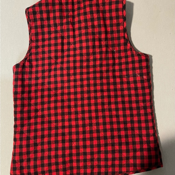 Womens dutch bros plaid vest - Picture 3 of 3